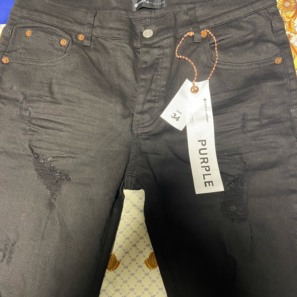 Purple Jeans Black